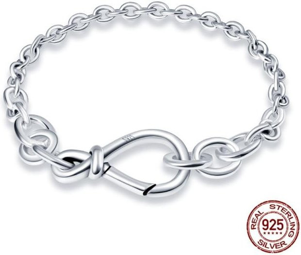 YIRAN Jewelry Herzarmband 925 Sterlingsilber, Damen, 17cm - Bild 1