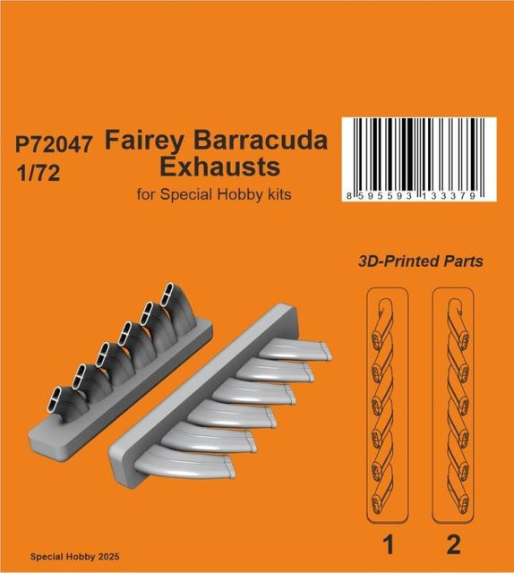 Special Hobby Fairey Barracuda - Exhausts - Bild 1