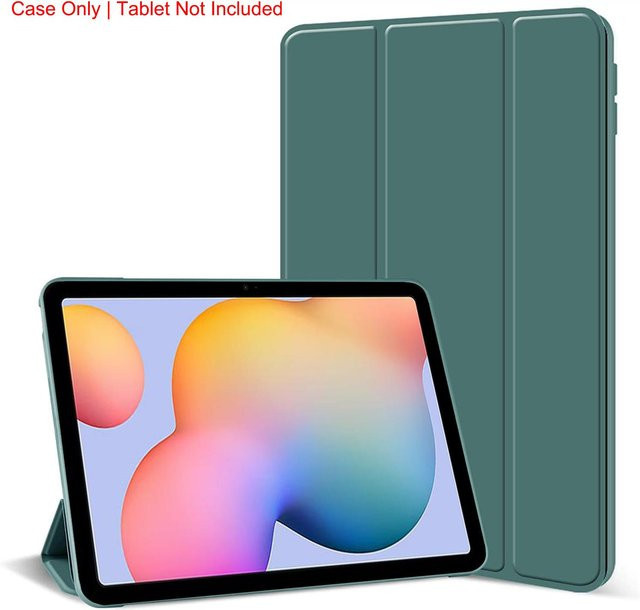Samsung Galaxy Tab S6 Lite 10,4'' Tri-Fold Flip-Hülle aus PU-Leder mit Magnetständer in Grün - Bild 1