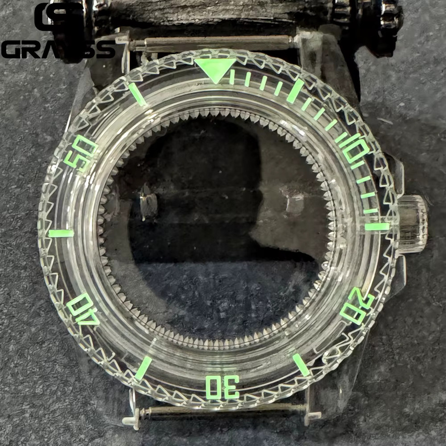 GRAYSS Uhrengehäuse Acryl, Grün, 40 mm, Unisex - Bild 2