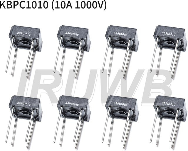 IRUWB Brückengleichrichterdiode KBPC1010 10A 1000V in Schwarz für elektronische Komponenten - Bild 1