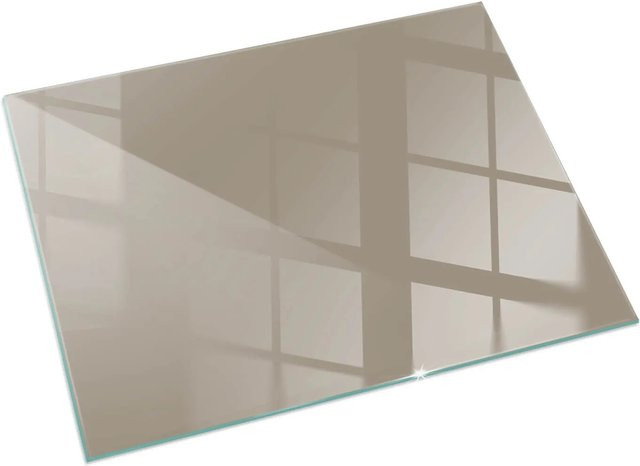 Tulup Glasplatte für Kamin in Braun, Rechteck, B: 120 cm, T: 80 cm - Bild 1