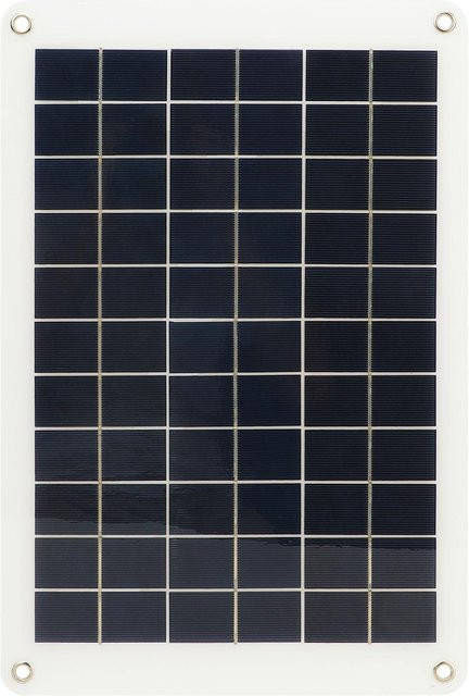 Fishine 15W Flexibles Solarpanel aus polykristallinem Silizium Tragbares Solarladegerät für Handy und Auto in Schwarz - Bild 1