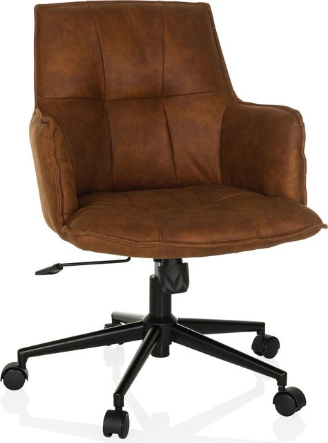hjh LIVING Home Office Bürostuhl SOLAO LIFE in Vintage-Optik mit Stoffbezug und Armlehnen - Bild 1