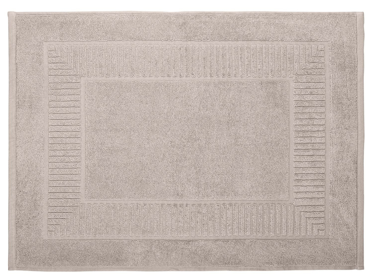 GÖZZE Bio Badvorleger aus Baumwolle in Taupe, B/B: 50 x 70 cm - Bild 2