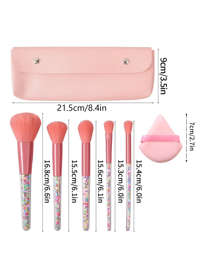 KOSSHOW Make-up-Pinsel-Set, 13-teilig, mit Puderquaste und Aufbewahrungstasche, Unisex - Bild 2