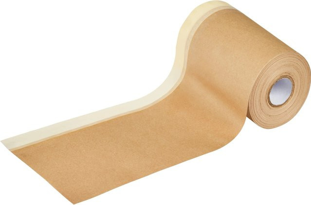 LUX-TOOLS 2-in-1 Krepp- und Masking Tape aus Papier, Braun, Breite: 18 cm, Länge: 25 m - Bild 1
