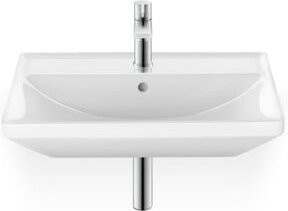 Duravit Waschtisch D-Neo in Weiß mit Überlauf und Hahnloch, Keramik, B/T: 55 x 44 cm - Bild 1