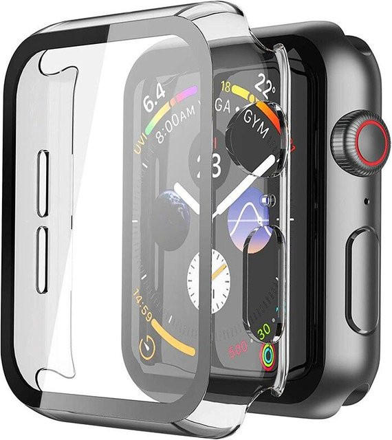 Ahowie Displayschutzfolie aus gehärtetem Glas, Apple Watch, 41 mm, transparent - Bild 1