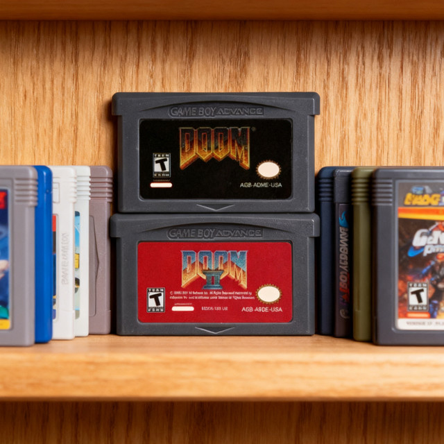 Bandai DOOM Series Game Cartridge für Game Boy Advance – Doom 1 und Doom 2 Shooter Modul - Bild 1