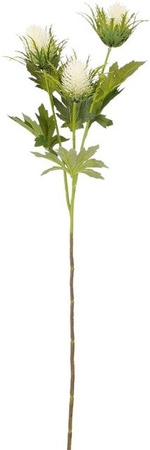 Mica Decorations Künstlicher Distelzweig in Blau und Creme, Höhe: 67 cm