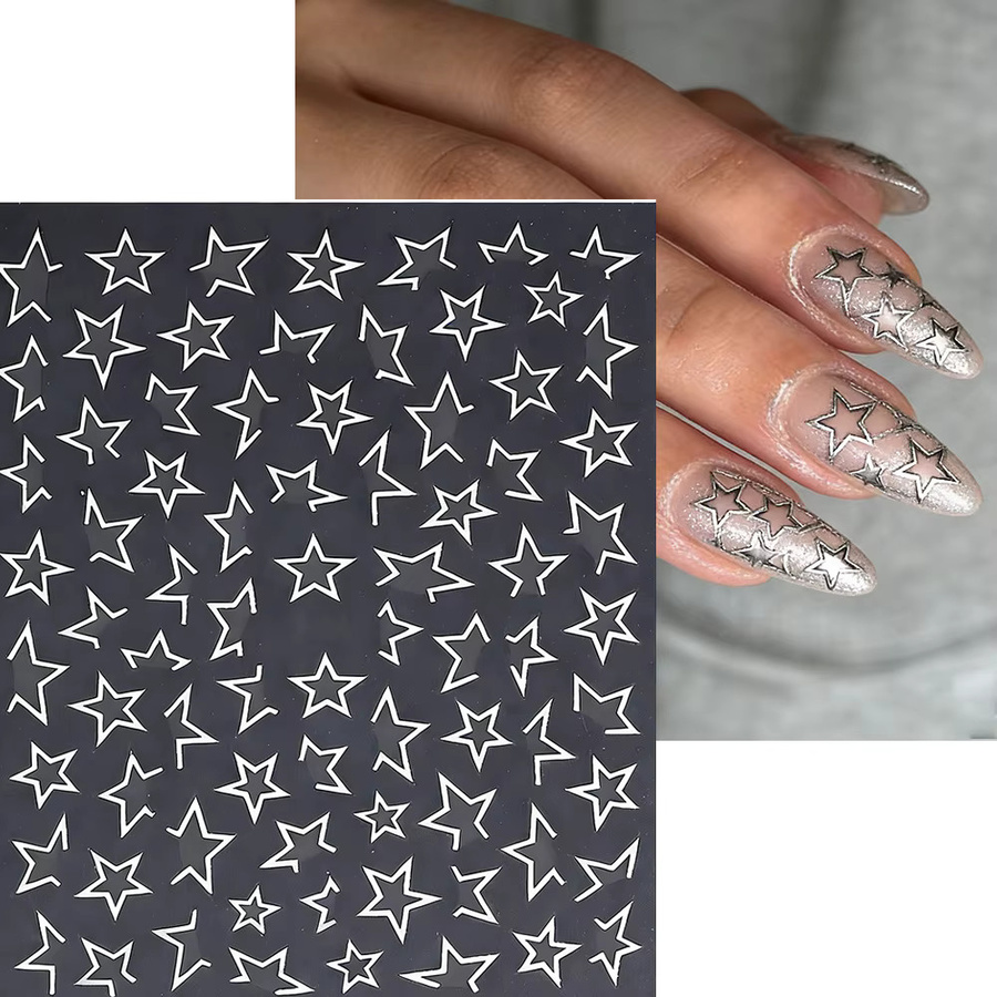 MingLee Nagelkunst-Aufkleber, Sterne, Gold, Glänzend - Bild 4