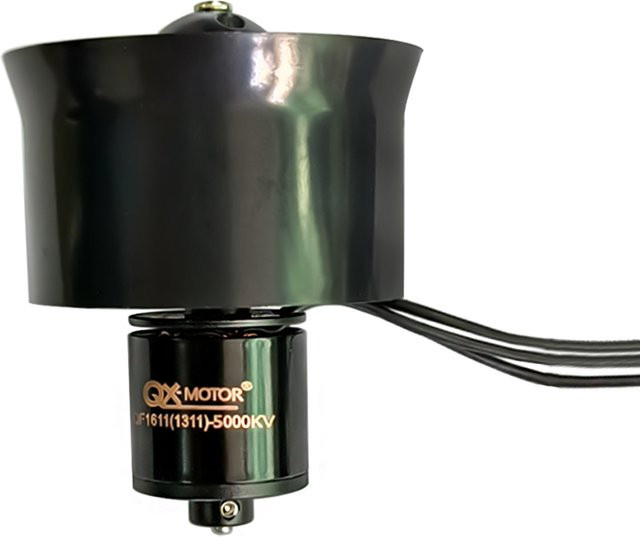 QX-Motor QF1611 Bürtenloser Motor mit 6 Flügeln, Kanal Fan, Schwarz - Bild 1