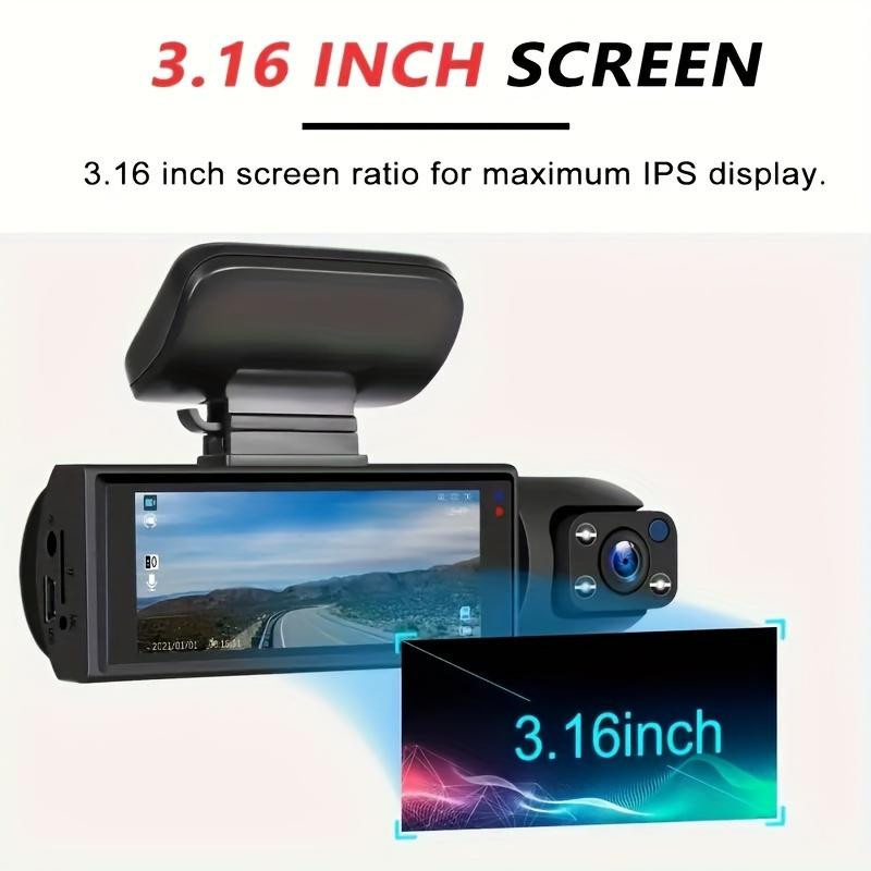 LIAESMART Dual Dashcam 1080P Full HD mit 3,16 Zoll LCD-Display, 170 Grad Weitwinkel, Nachtsicht, 24 Stunden Parküberwachung und G-Sensor, Schwarz, inklusive 32GB SD-Karte - Bild 7