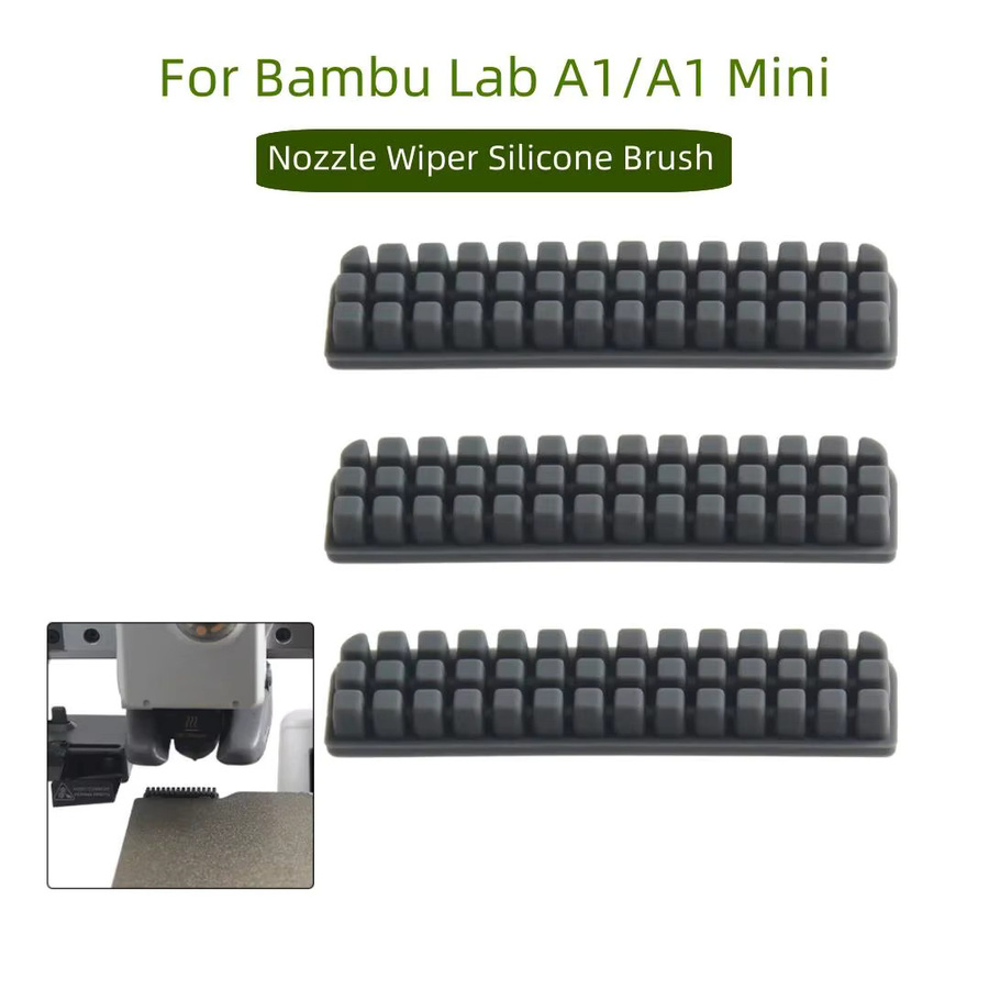Bambu Lab Silikon Pinsel Düsenreiniger für A1 Mini 3D Drucker Zubehör in Grau - Bild 2