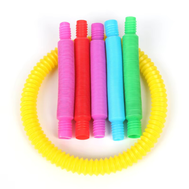 Meade Mini Farbe Kunststoff Faltenbalg Squeeze Spielzeug, 5-teiliges Set - Bild 2