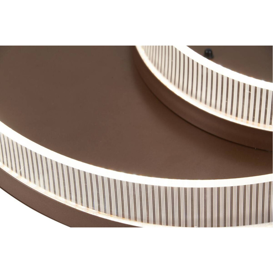 POCOline LED-Deckenleuchte Alena in Cappuccino, rundes Metall-Design, dimmbar mit Fernbedienung, Höhe: 10 cm, Durchmesser: 50 cm - Bild 3