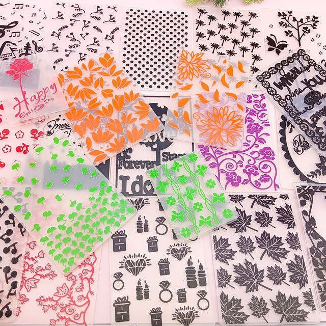 Alinacutle Aluminium Prägeform für Scrapbooking mit Blumen- und Herzmotiven - Bild 1