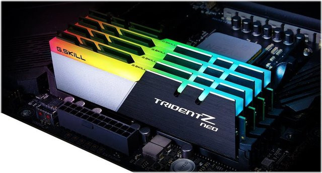 G.Skill TridentZ Neo DDR4 RAM Kit 64 GB (4 x 16 GB) 3200 MHz PC4-25600 CL16 288-PIN DIMM in Schwarz und Silber - Bild 1
