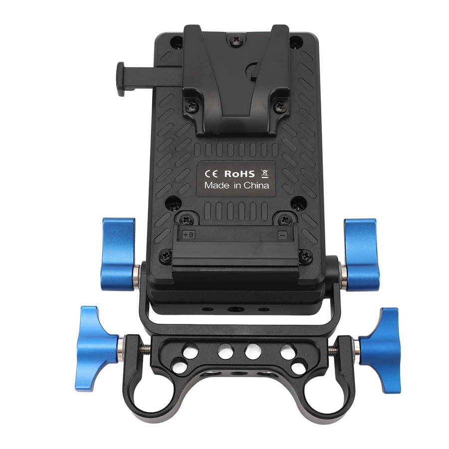 Ulanzi V-Mount Akkuplatte mit 7 Ausgängen als V-Lock Akkuplattenadapter für DSLR-Kameras und BMPCC 4K 6K Camcorder, Schwarz - Bild 2