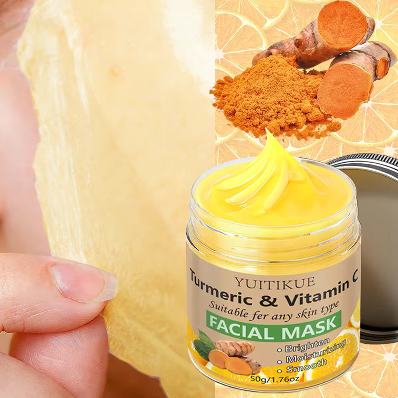 YUITIKUE Gesichtsmaske mit Kurkuma & Vitamin C, Unisex - Bild 2