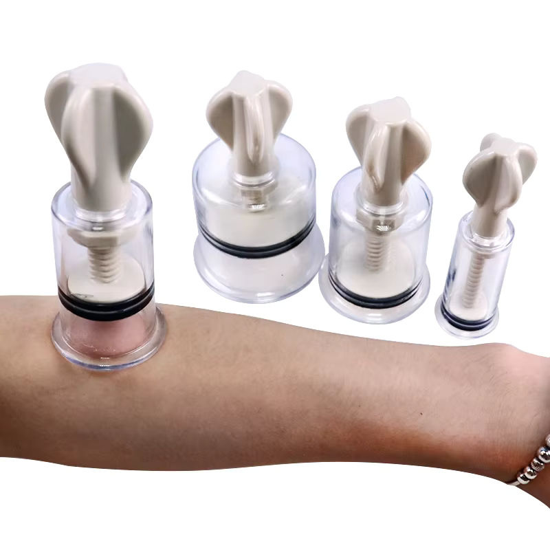 Raiuleko Schröpfen Set, Manuelles Vakuum Massagegerät, Unisex, transparent - Bild 4