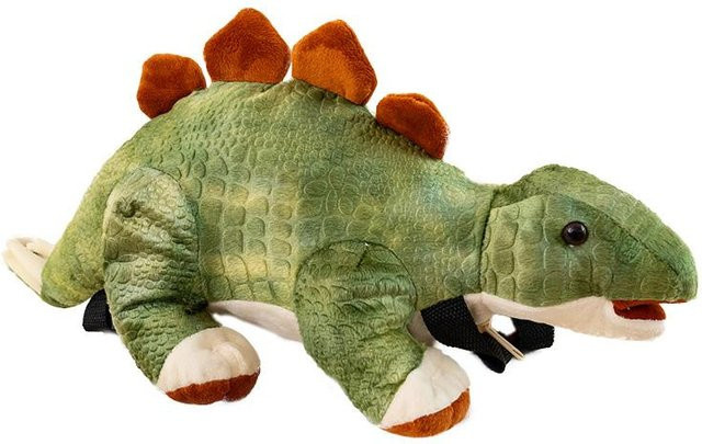 Kidsly Stegosaurier Plüsch Rucksack, Dinosaurier, grün, 1-teiliges Set - Bild 1