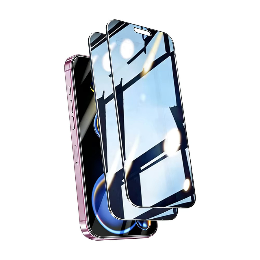 NNBILI 2 Stück Sichtschutz-Displayschutzfolie aus gehärtetem Glas mit 360 Grad Abdeckung für iPhone 17 16 15 14 13 12 11 Pro Max, kratzfest und transparent - Bild 6