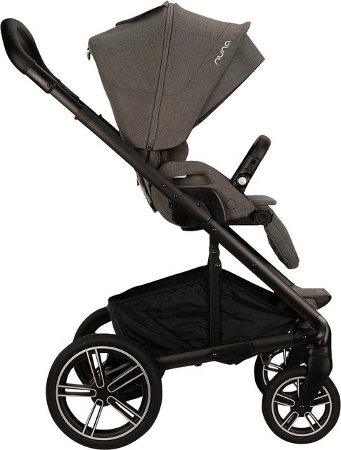 Nuna Kinderwagen MIXX next Kombikinderwagen in Grau mit Regenverdeck und Schwenkrädern - Bild 1