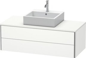 Duravit Waschtischunterschrank XSquare wandhängend in Weiss mit 2 Schubladen, Breite: 120 cm, Tiefe: 54,8 cm, Höhe: 40 cm - Bild 1