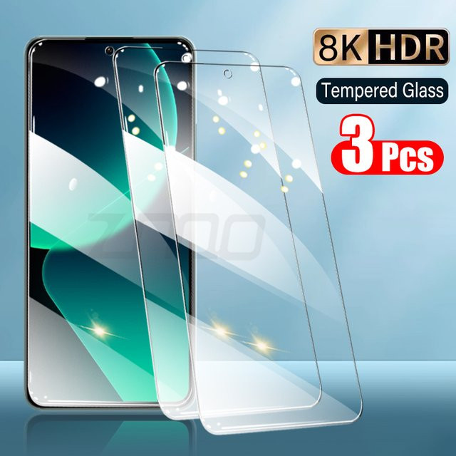 3er-Set Gehärtetes Glas Display Schutzfolie für Xiaomi Mi 13T 12T 11T 10T Pro, Vollabdeckung, Transparent - Bild 1