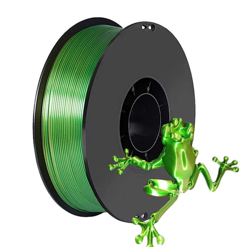 3D Maliang PLA-Seide Filament zweifarbig Gold Grün 1,75 mm für FDM 3D-Drucker - Bild 2