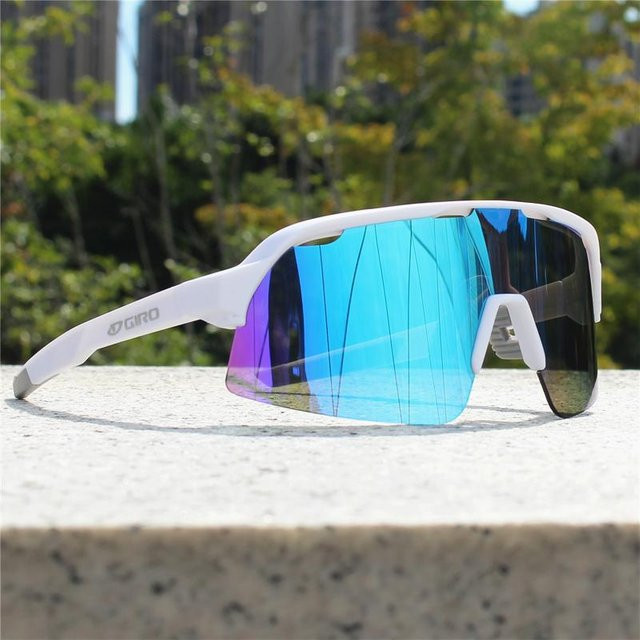 Giro S2 Sportsonnenbrille, Unisex, Vollrand, weiß, tr90, Wrap - Bild 1