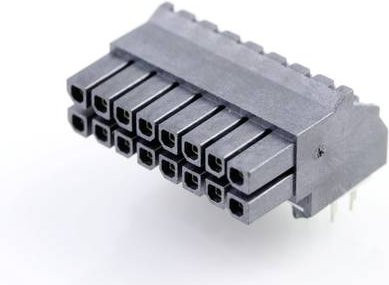 Molex Einbau-Stiftleiste Standard 16-polig in Grau und Gold 447641602 - Bild 1