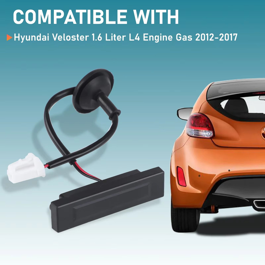CNSPEED Heckklappen-Entriegelungsschalter OEM 812602V000 für Hyundai Veloster 2012–2017, wasserdichter Heckklappen-Türgriffschalter in Schwarz - Bild 4