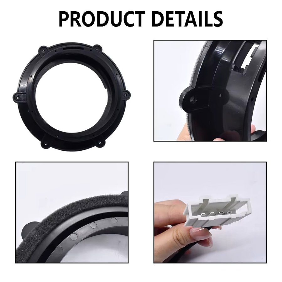 Auto-Lautsprecheradapter Audio-Halterung für Volkswagen Magotan Sagitar Tiguan und Skoda Octavia, 6,5 und 8 Zoll, mit verlustfreiem Stecker, Schwarz - Bild 6