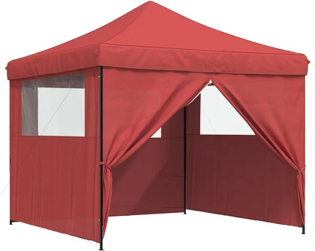 vidaXL Party-Zelt aus Oxford-Stoff und PVC in Bordeauxrot, B/T/H: 292 x 292 x 315 cm - Bild 1