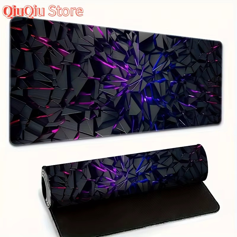 Potdemiel Gaming-Mauspad mit geometrischen Linien, XXL Schreibtischunterlage für PC und Tastatur, Multicolour, B/T: 90 x 40 cm - Bild 6