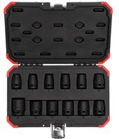 Gedore red Schlagschrauber-Steckschlüssel-Satz 1/2", 12-teilig, 6-kant Nuss, SW 10-24 mm, R63003012 - Bild 1