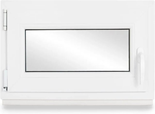 Neruli Kellerfenster aus Kunststoff in Weiß mit 3-fach Verglasung, Dreh-Kipp Funktion, DIN Links, B: 70 cm, H: 50 cm - Bild 1