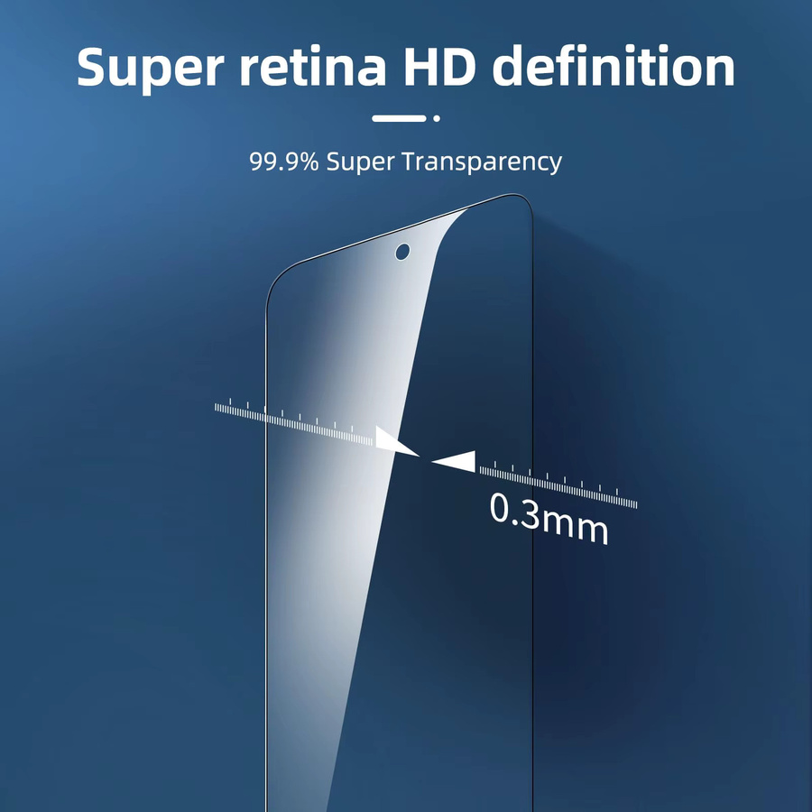 Samsung Displayschutzfolie aus gehärtetem Glas für Galaxy A73, transparent - Bild 2