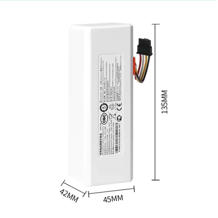 Original Xiaomi Ersatzakku P1904-4S2P-MM für Mi Jia 1C STYTJ01ZHM Roboter Staubsauger mit 14,4 V und 12800 mAh in Weiß - Bild 2