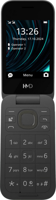 Nokia HMD 2660 Flip Mobiltelefon Schwarz mit 128 MB Speicher und 4G/LTE - Bild 1