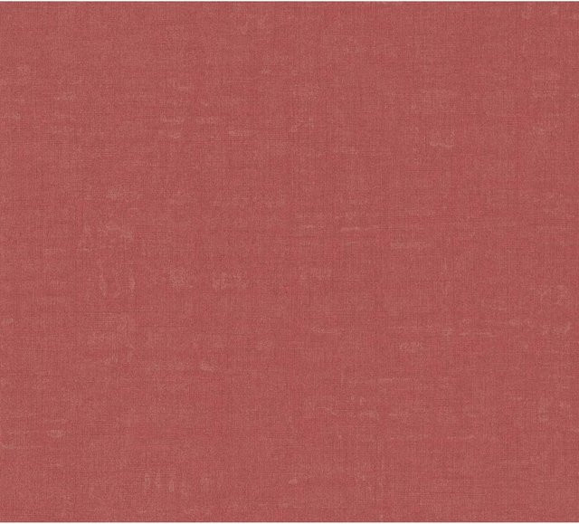 Profhome Uni Tapete Textiloptik Matt Rot, B: 0,53 m, H: 10,05 m - Bild 1