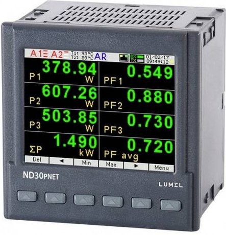 Lumel Digitales Einbaumessgerät in Schwarz - Bild 1