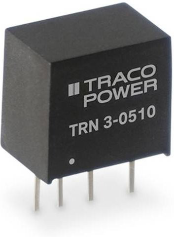 TracoPower TRN 3-4811 DC/DC-Wandler in Schwarz, Print 48 V/DC auf +5 V/DC, 600mA, 3W, 1 Ausgang - Bild 1