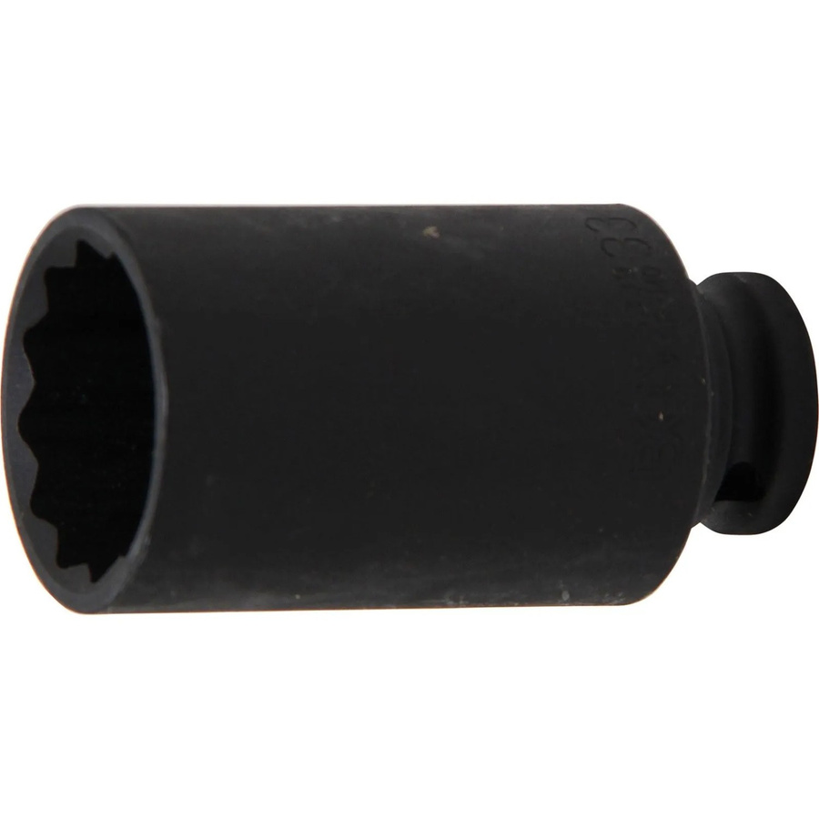 BGS Kraft-Steckschlüssel-Einsatz Zwölfkant 5339, Antrieb Innenvierkant 12,5 mm (1/2 Zoll), Schlüsselweite 33 mm - Bild 2