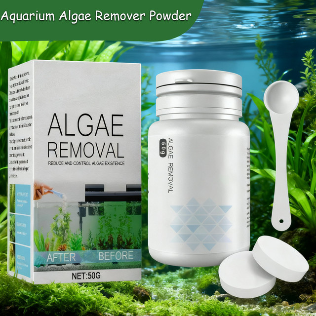 Algenkontrolltabletten zur Aquarienpflege und Geruchsentfernung in Weiß - Bild 1