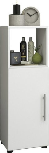 VCM Midischrank Flandu in Weiss mit Regalfächern, Breite: 31 cm, Höhe: 93 cm, Tiefe: 30 cm - Bild 1