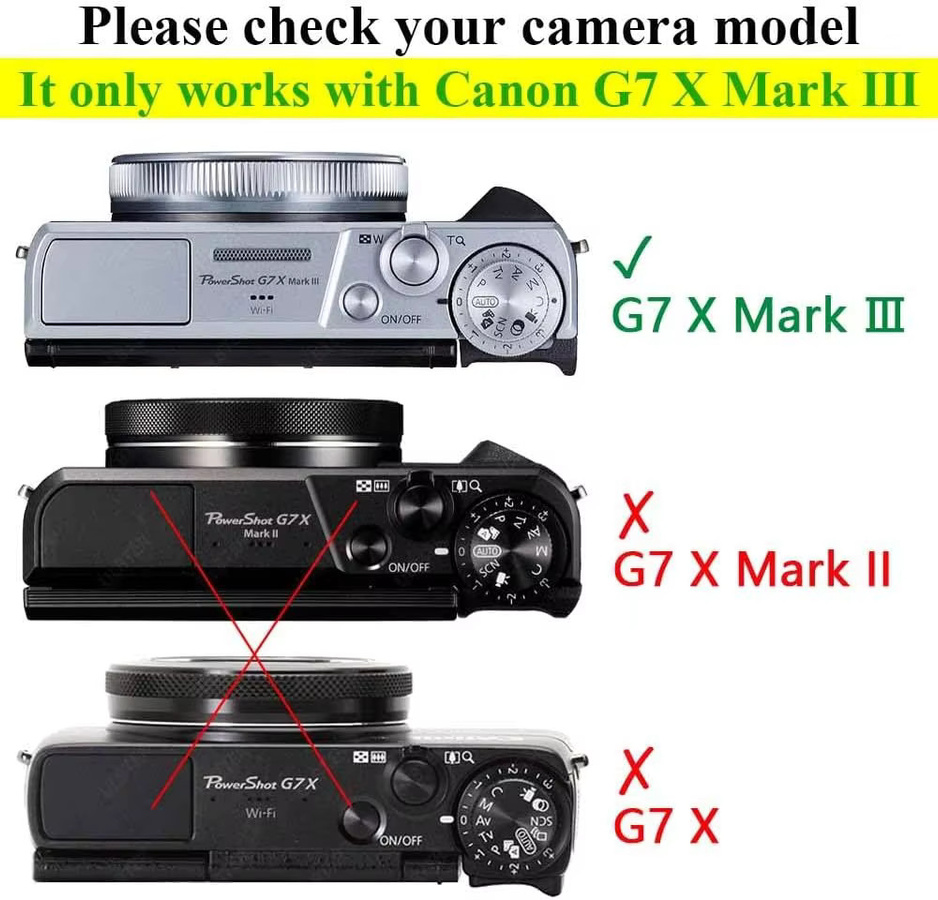 2er-Pack Canon G7 X Mark III Displayschutz aus gehärtetem Glas, transparent, kratzfest und blasenfrei - Bild 5